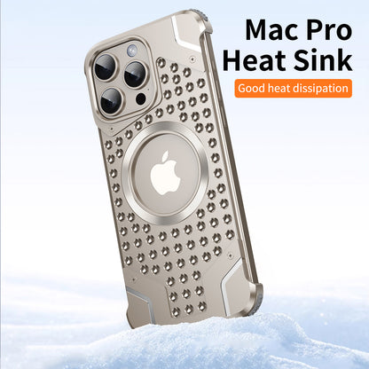 Armor King Bezel-less Armature MagSafe Heat Dissipation Metal Case Cover