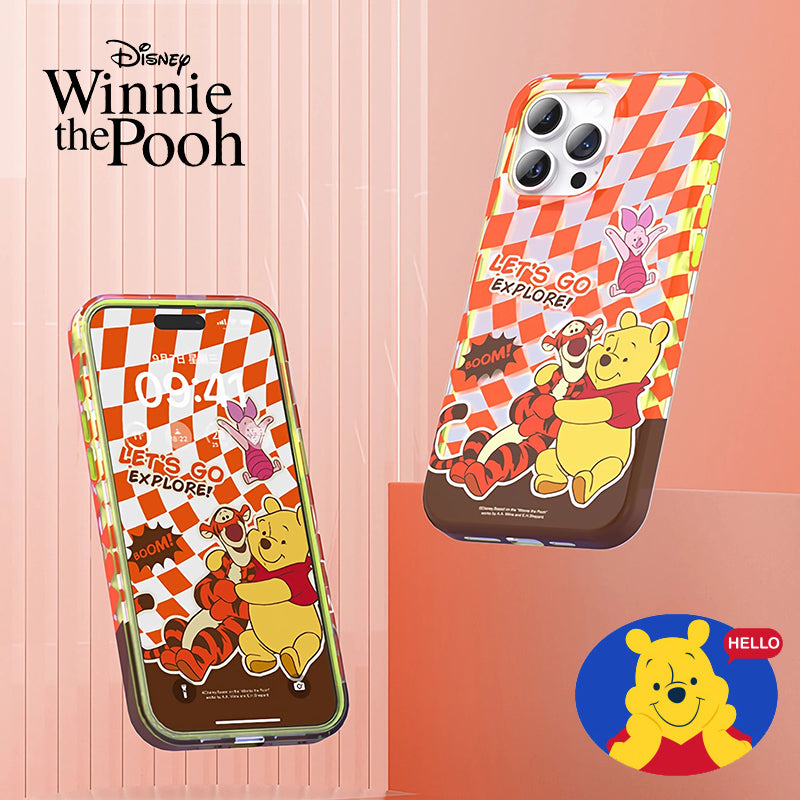 UKA Disney Winnie the Pooh Colorful Laser Shockproof Protective Case Cover