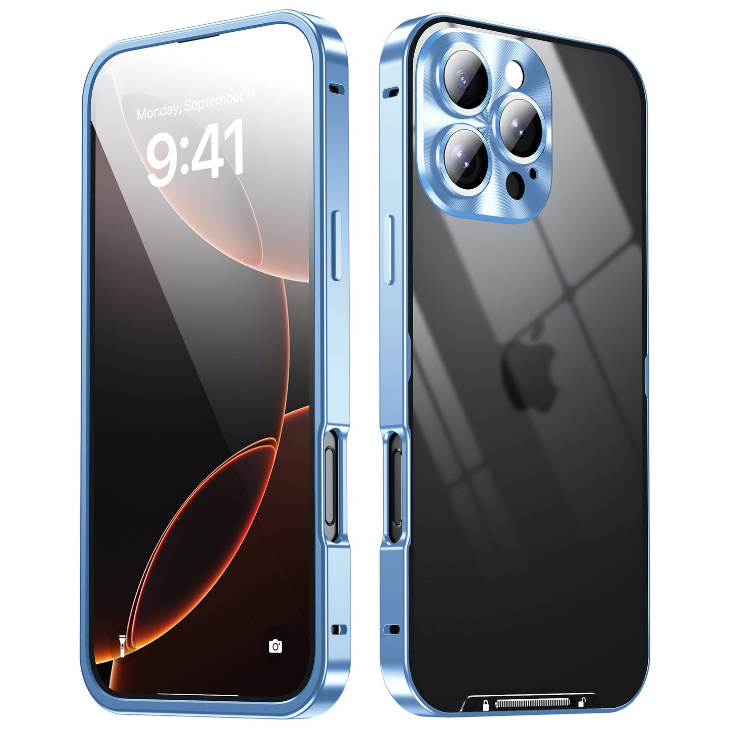 Kylin Armor Magic Shield Aluminum Metal Bumper Frosted Back Case Cover