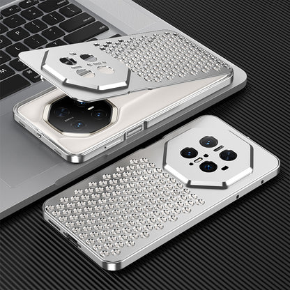 Kylin Armor Elastic Buckle Heat Dissipation Metal Case Cover for Honor | Huawei Smartphones