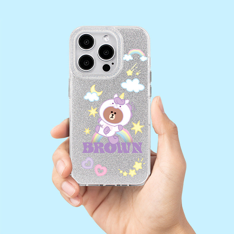 Line Friends Glitter Shining Case Protective Cover