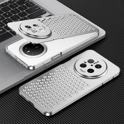 Kylin Armor Elastic Buckle Heat Dissipation Metal Case Cover for Honor | Huawei Smartphones