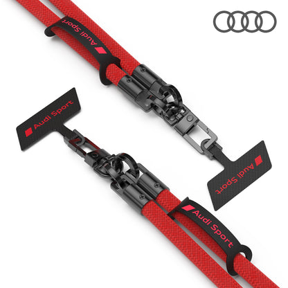 AUDI Sport Nylon Crossbody Phone Lanyard 10mm - RSQ D1