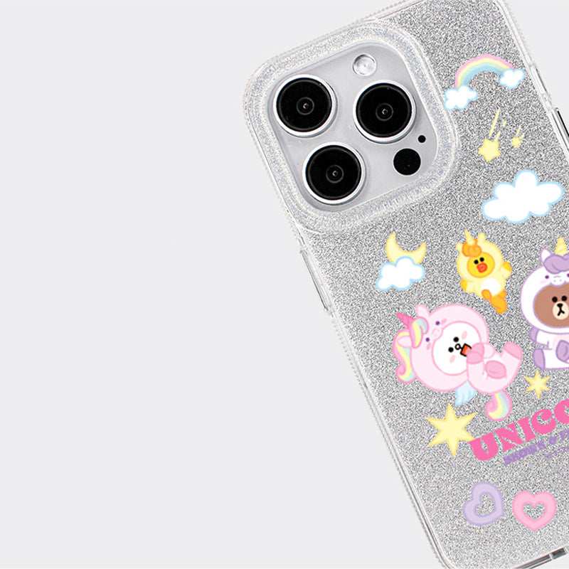 Line Friends Glitter Shining Case Protective Cover