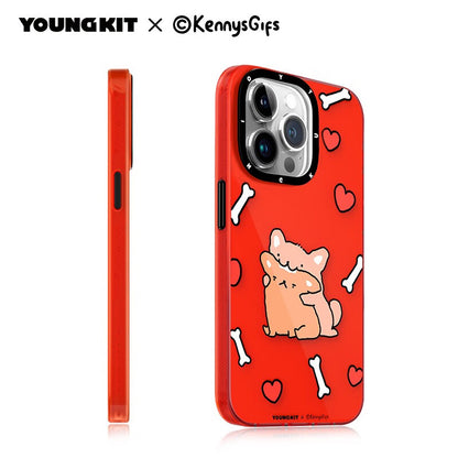 YOUNGKIT X KennysGifs Slim Thin Matte Anti-Scratch Back Shockproof Cover Case