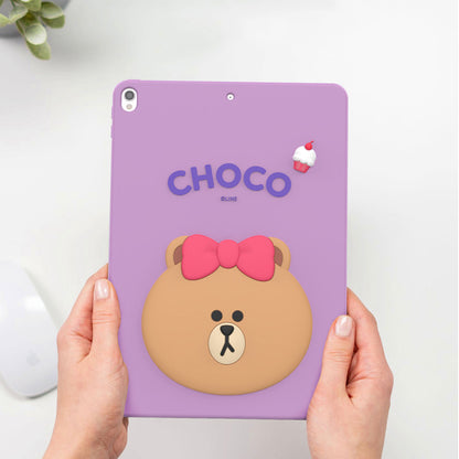 Line Friends Shockproof 3D Tablet Silicone Case Cover