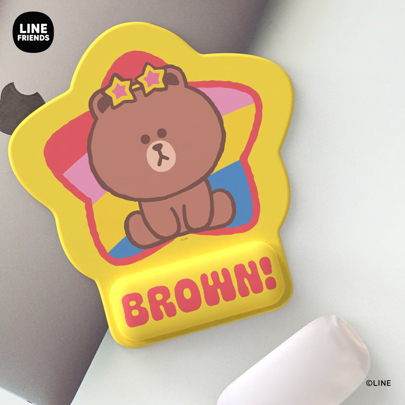 Line Friends Rainbow Wrist Rest Cushion Mouse Pad