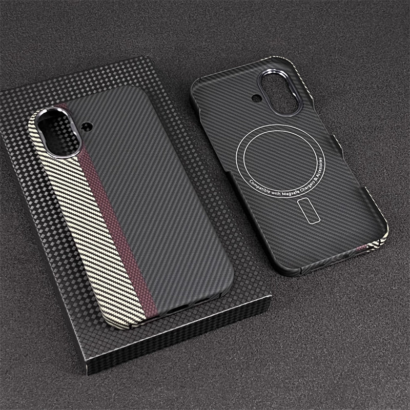 Oatsbasf Luxury Pure Aramid Fiber Case for Apple iPhone 16 Series