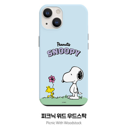 Snoopy Dual Layer TPU+PC Shockproof Guard Up Combo Case Cover