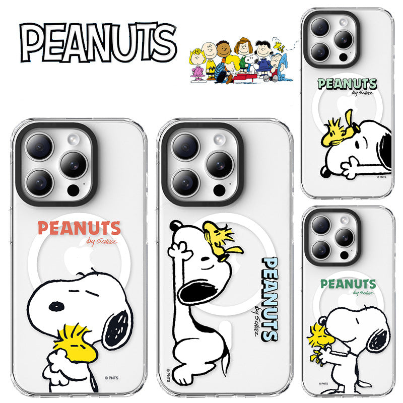 Peanuts Snoopy MagSafe Shockproof Transparent Protective Case Cover