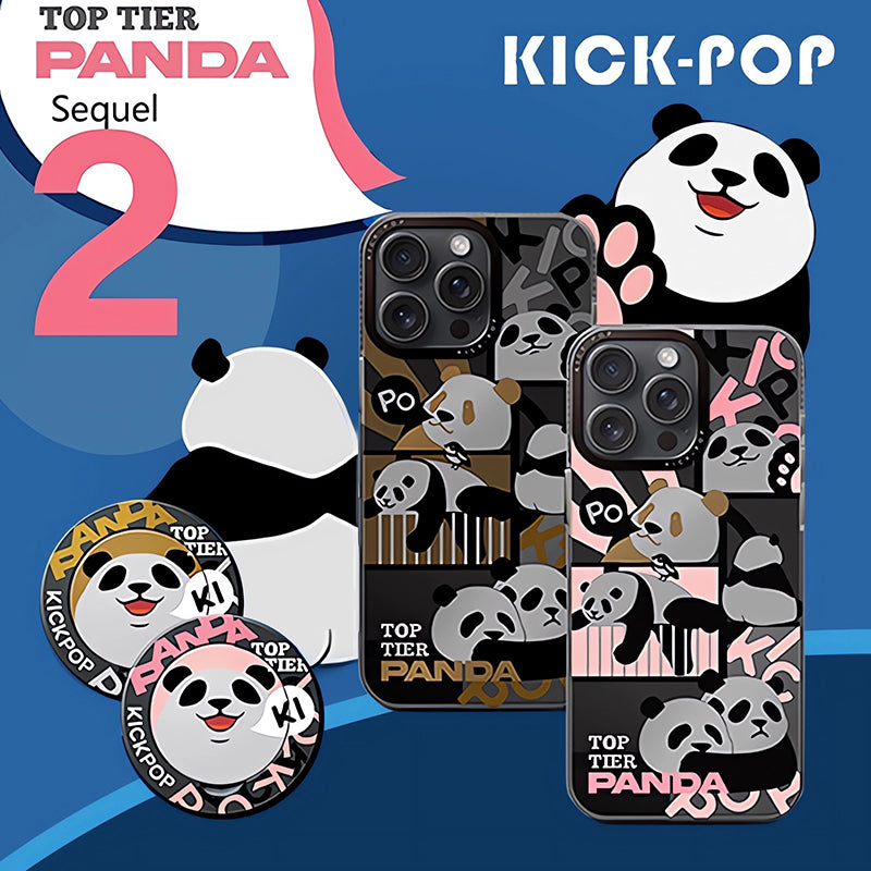 KICK-POP Top Tier Panda MagSafe All-inclusive Shockproof IMD Protective Case Cover