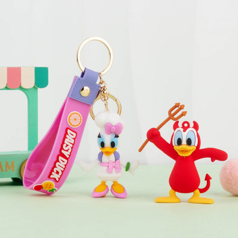 Disney Enjoy Series Key Ring Doll Pendant Keychain Anti-lost Lanyard