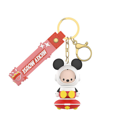 Disney Spaceship Key Ring Doll Pendant Keychain Anti-lost Lanyard