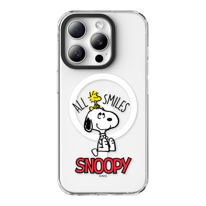 Peanuts Snoopy MagSafe Shockproof Transparent Protective Case Cover