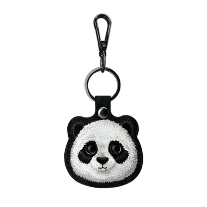 Nimmy Friends Big Eyes Cute Pets Embroidery Apple AirTag Case Holder Keychain Locator