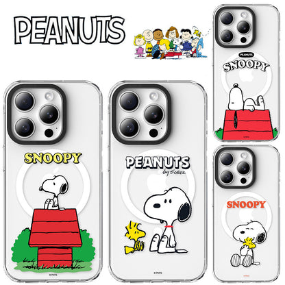 Peanuts Snoopy MagSafe Shockproof Transparent Protective Case Cover