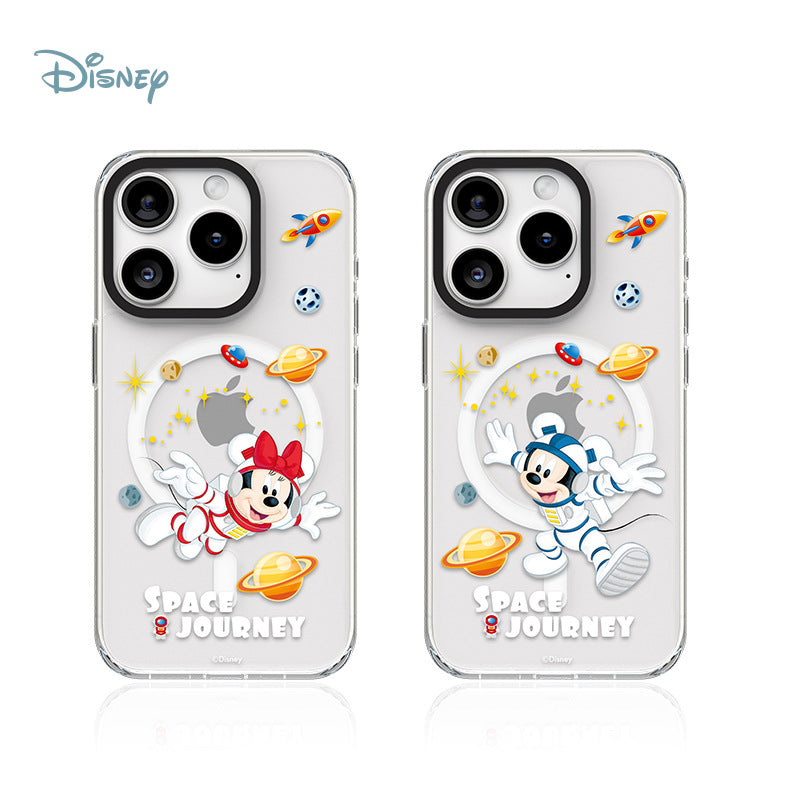 Disney Mickey and Friends Space Journey MagSafe Shockproof Transparent Case Cover