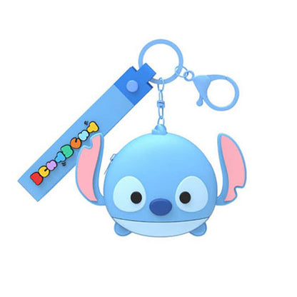 Disney Tsum Tsum Soft Pouch Key Ring Doll Pendant Keychain Anti-lost Lanyard