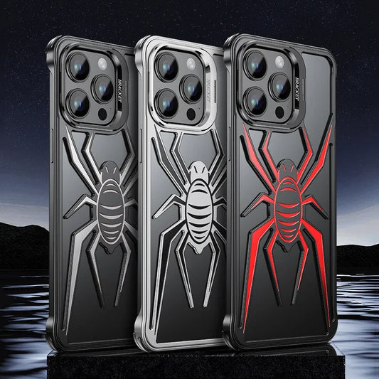 Armor King Spider Aluminum Alloy Lens Kickstand Shockproof Metal Case Cover