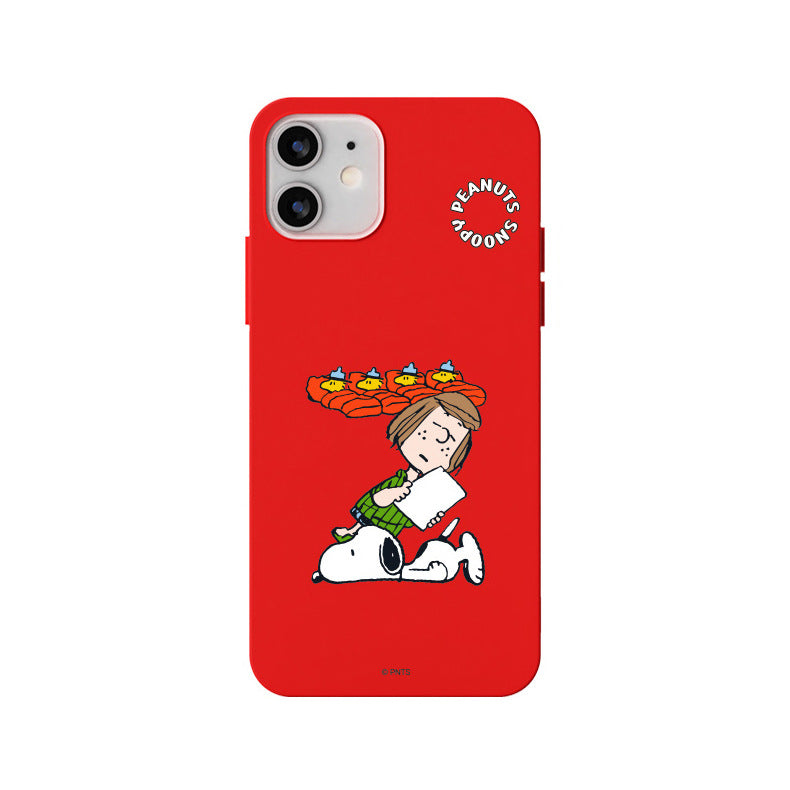 Peanuts Snoopy Liquid Silicone Soft Color Jelly Case Cover