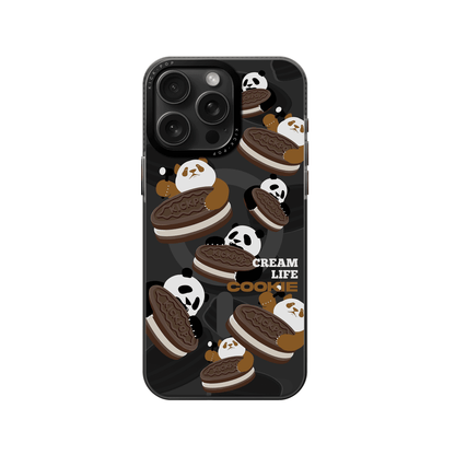 KICK-POP Cookie Panda MagSafe All-inclusive Shockproof IMD Protective Case Cover