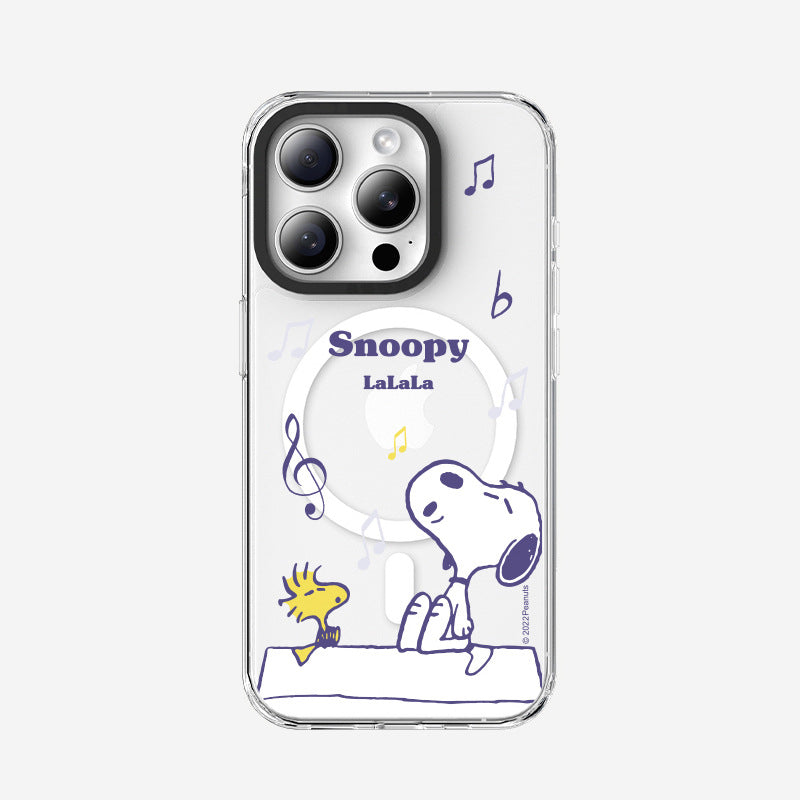 Peanuts Snoopy MagSafe Shockproof Clear Case Cover