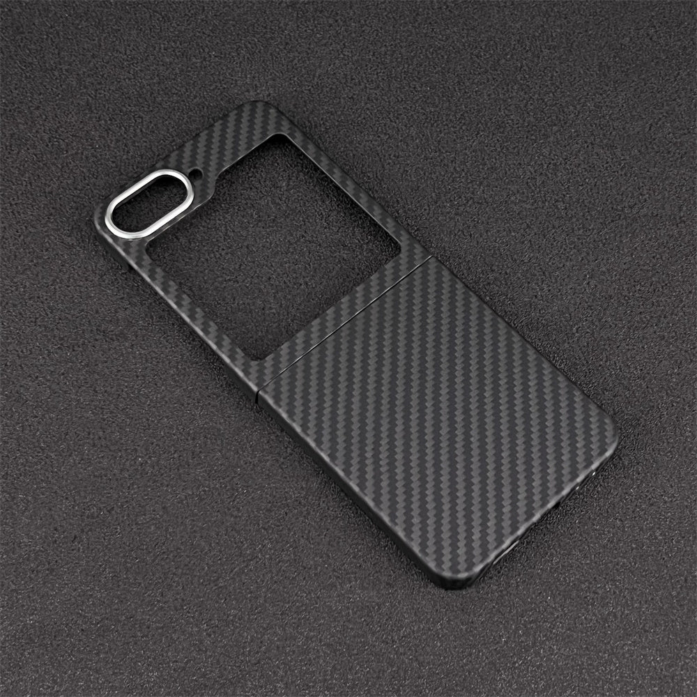 Oatsbasf Luxury Pure Carbon Fiber Case for Samsung Foldable Smartphones