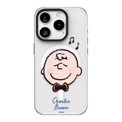 Peanuts Snoopy MagSafe Shockproof Transparent Case Cover