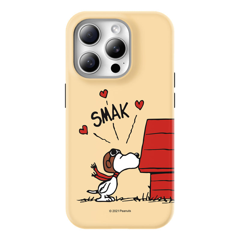 Snoopy Guard Up Shockproof TPU+PC Dual Layer Combo Case Cover