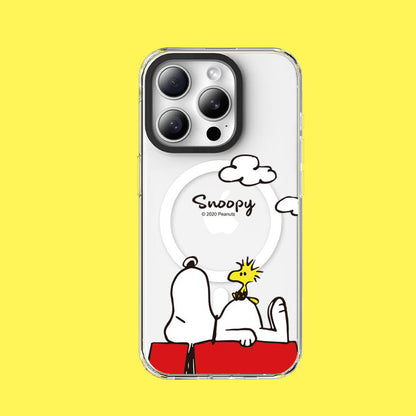 Peanuts Snoopy MagSafe Shockproof Clear Case Cover