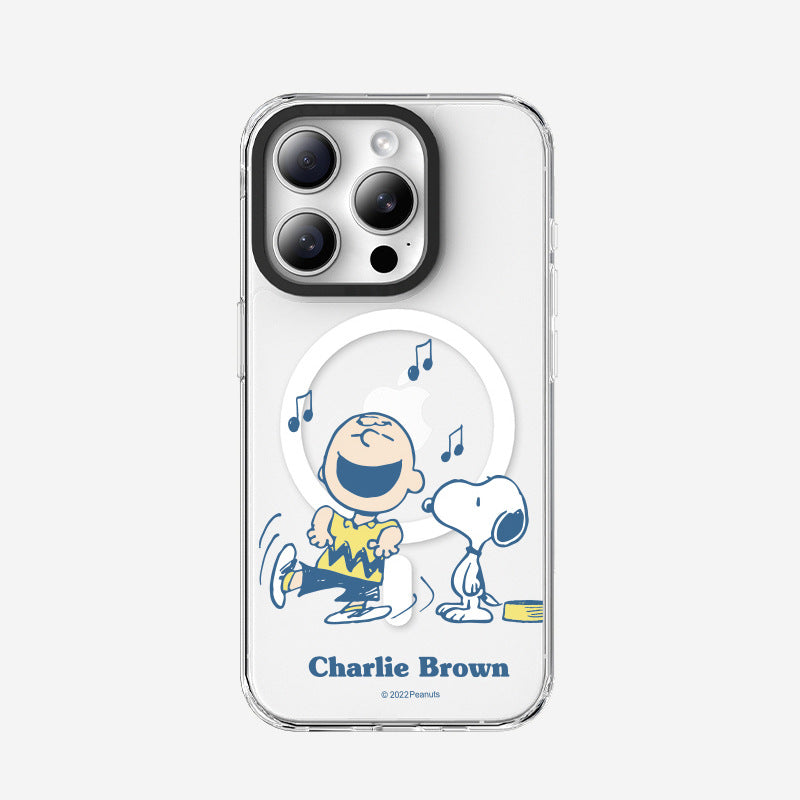 Peanuts Snoopy MagSafe Shockproof Clear Case Cover