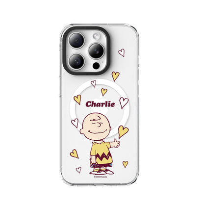 Peanuts Snoopy MagSafe Shockproof Clear Case Cover