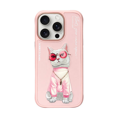 Nimmy Glasses Cool Embroidery Case Cover