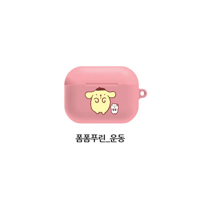 Sanrio Pompompurin Lovely Hard Apple AirPods Charging Case Cover