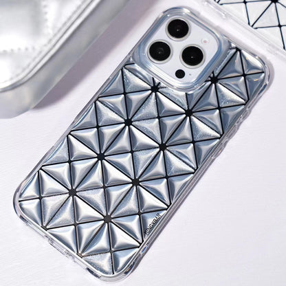 KINGXBAR Lattice 3D Shockproof Back Cover Case