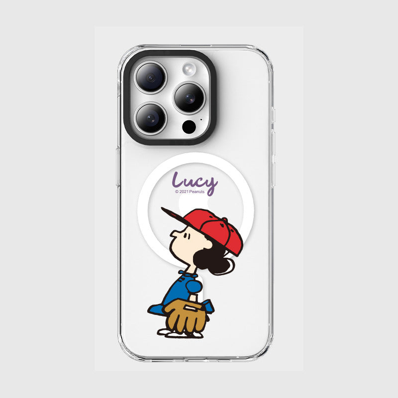 Peanuts Snoopy MagSafe Shockproof Clear Case Cover