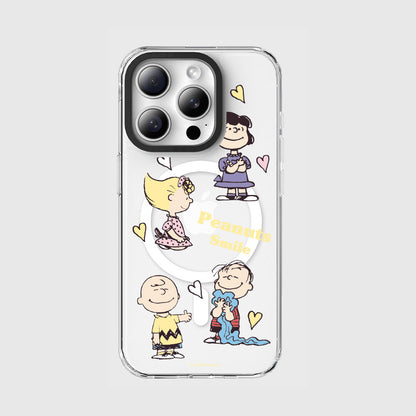 Peanuts Snoopy MagSafe Shockproof Clear Case Cover