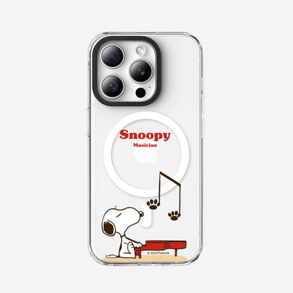 Peanuts Snoopy MagSafe Shockproof Clear Case Cover