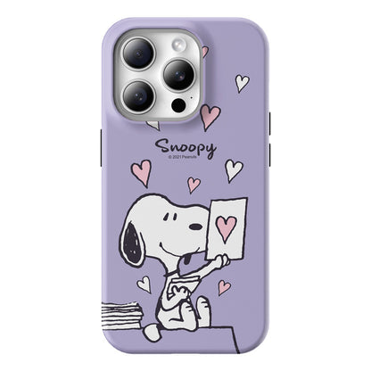 Snoopy Guard Up Shockproof TPU+PC Dual Layer Combo Case Cover