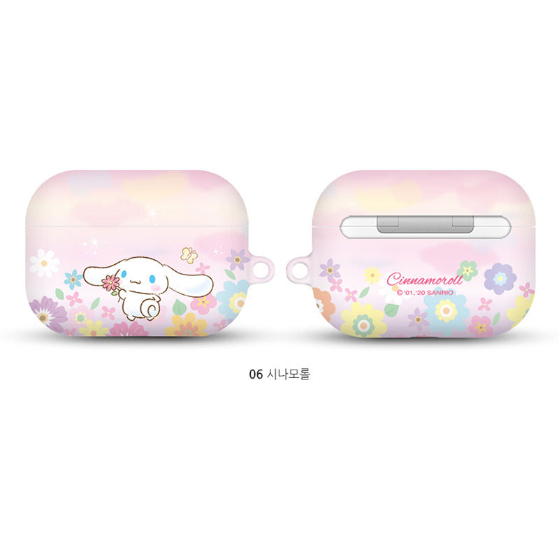 Sanrio Characters Flower Hard Apple AirPods Charging Case Cover