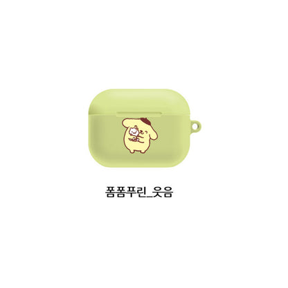 Sanrio Pompompurin Lovely Hard Apple AirPods Charging Case Cover