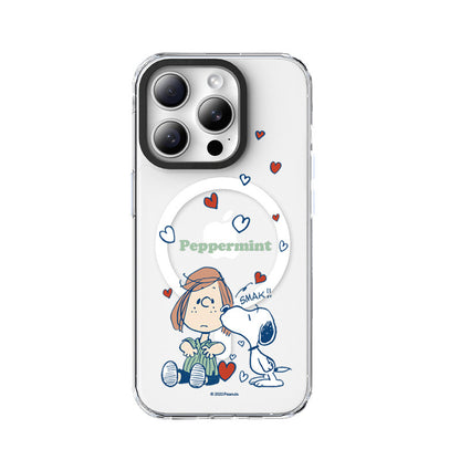 Peanuts Snoopy MagSafe Shockproof Clear Case Cover