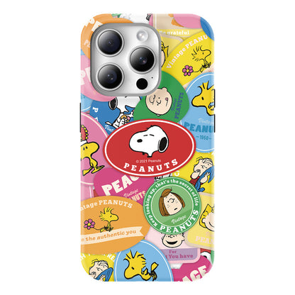 Snoopy Guard Up Shockproof TPU+PC Dual Layer Combo Case Cover