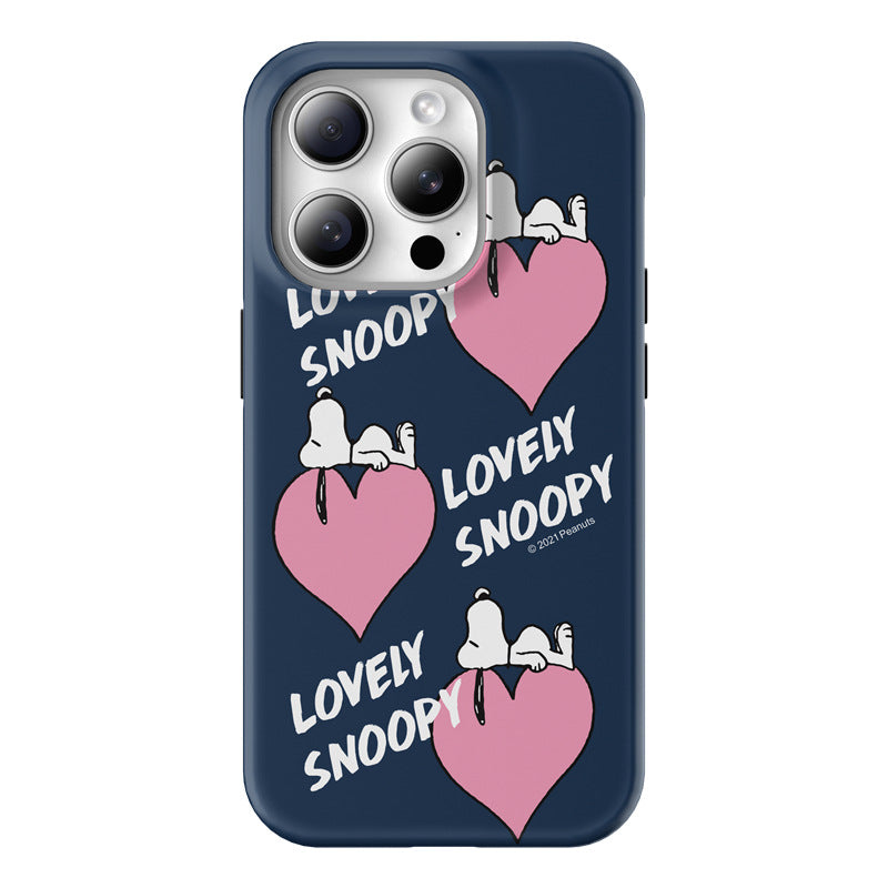 Snoopy Guard Up Shockproof TPU+PC Dual Layer Combo Case Cover