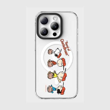 Peanuts Snoopy MagSafe Shockproof Clear Case Cover