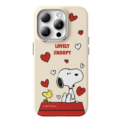 Snoopy Guard Up Shockproof TPU+PC Dual Layer Combo Case Cover