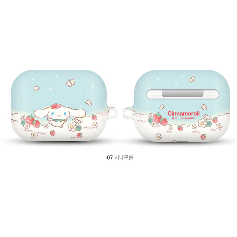 Sanrio Characters Strawberry Hard Apple AirPods Charging Case Cover