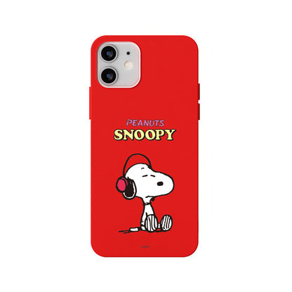 Peanuts Snoopy Liquid Silicone Soft Color Jelly Case Cover