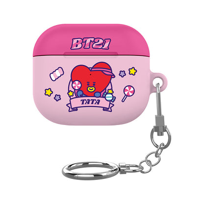 BT21 Pink Candy Shop Apple AirPods Charging Case Cover