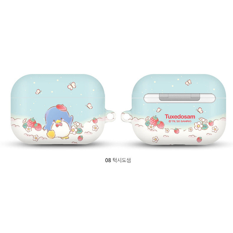 Sanrio Characters Strawberry Hard Apple AirPods Charging Case Cover